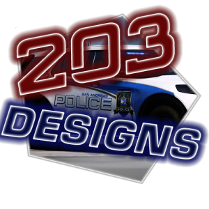 203 Designs logo